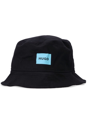 HUGO Larry-F logo-print bucket hat - Black