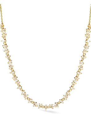 Lark & Berry 14kt gold Veto diamond and sapphire necklace