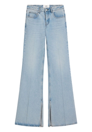 AMI Paris flared-leg cotton jeans - Blue