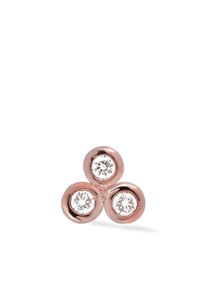 Lark & Berry 14kt rose gold Trip diamond earring - Pink
