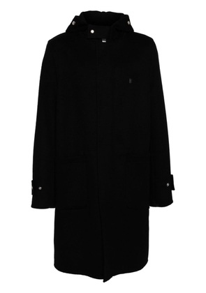 Givenchy hooded single-breasted coat - Black