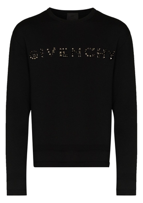 Givenchy studded-logo wool jumper - Black