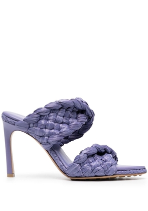 Bottega Veneta Curve Intrecciato weave sandals - Purple