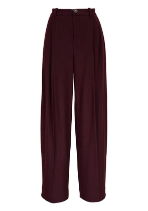Vince high-rise wide-leg trousers - Red
