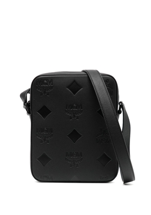 MCM mini Klassic monogram leather crossbody bag - Black