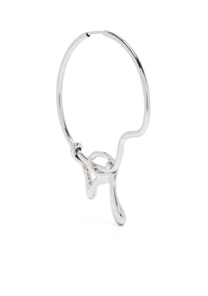 Maria Black Istegade sculpted hoop earring - Silver