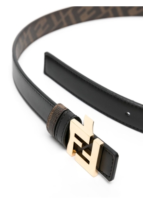 FENDI reversible FF-pattern belt - Black