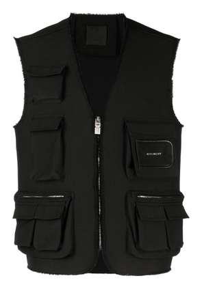 Givenchy wool-blend cargo vest - Black