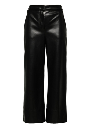 'S Max Mara faux-leather cropped trousers - Black