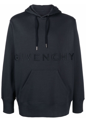 Givenchy logo-embroidered hoodie - Blue