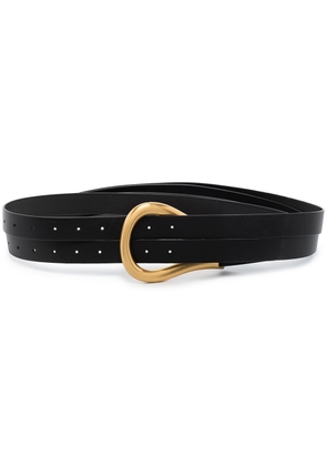 Bottega Veneta double buckle belt - Black