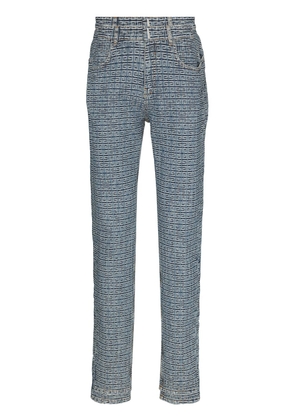 Givenchy 4G-pattern slim-fit jeans - Blue
