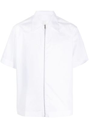 Givenchy zip-up cotton shirt - White