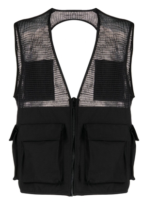 Givenchy zip-up cotton cargo gilet - Black