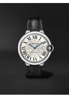 Cartier - Ballon Bleu de Cartier Automatic 40mm Stainless Steel and Alligator Watch, Ref. No. WSBB0039 - Men - Silver