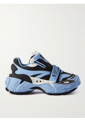 Off-White - Glove Leather and Mesh Sneakers - Men - Blue - EU 40