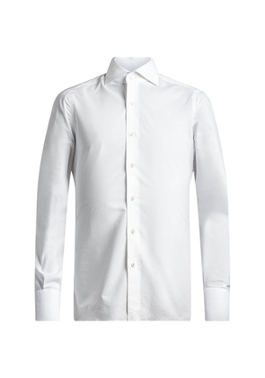 Isaia Cotton-Linen Dress Shirt