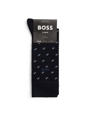 Boss Micro Pattern Socks (Pack Of 2)