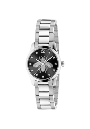 Gucci Stainless Steel And Diamond G-Timeless Iconic Watch 27Mm
