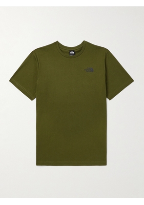 The North Face - Redbox Celebration Logo-Print Cotton-Jersey T-Shirt - Men - Green - XS
