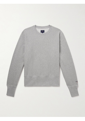 Noah - Logo-Embroidered Cotton-Jersey Sweatshirt - Men - Gray - S