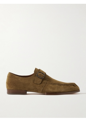 Tod's - Suede Monk-Strap Shoes - Men - Brown - UK 7