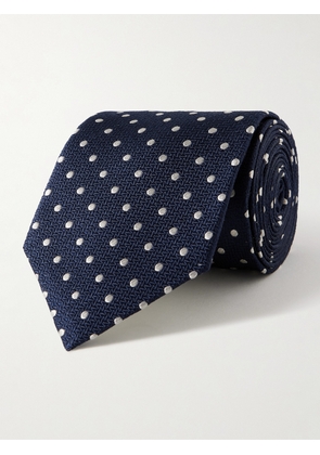 Favourbrook - Pickwick 7.5cm Polka-Dot Silk-Jacquard Tie - Men - Blue
