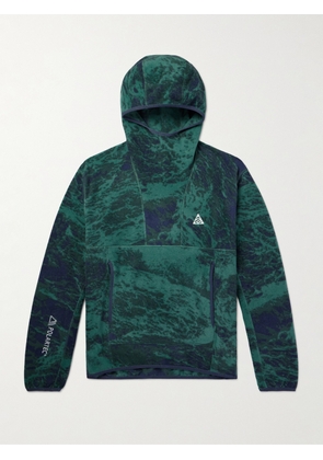 Nike - ACG Wolf Tree Logo-Embroidered Polartec® Fleece Hoodie - Men - Green - XS