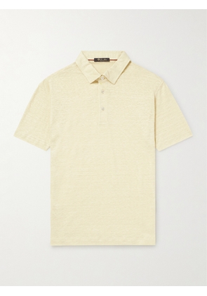 Loro Piana - Linen-Jersey Polo Shirt - Men - Neutrals - XS