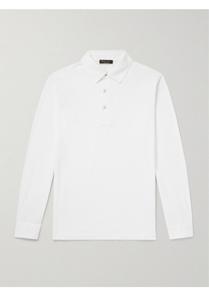 Loro Piana - Cotton-Piqué Polo Shirt - Men - White - XS