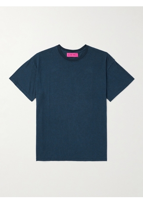 The Elder Statesman - Cotton and Linen-Blend Jersey T-Shirt - Men - Blue - S