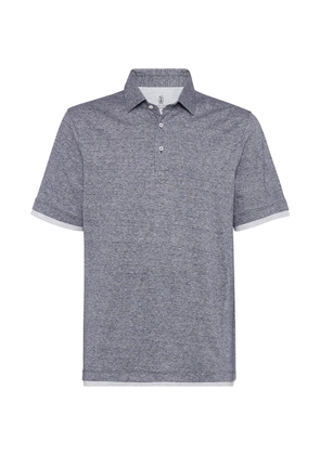 Brunello Cucinelli Linen-Cotton Polo Shirt