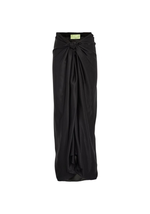 Toteme Satin Tie-Detail Maxi Skirt
