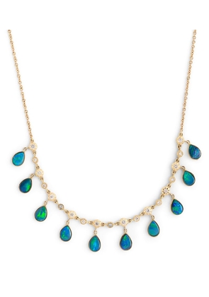 Jacquie Aiche Yellow Gold, Diamond And Emerald Shaker Necklace