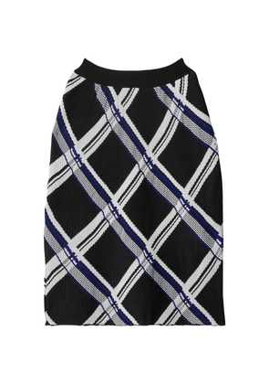 Burberry Silk Check Skirt