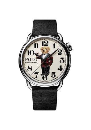 Polo Ralph Lauren Stainless Steel Tartan Polo Bear Watch 42Mm