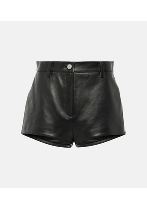 Magda Butrym High-rise leather shorts