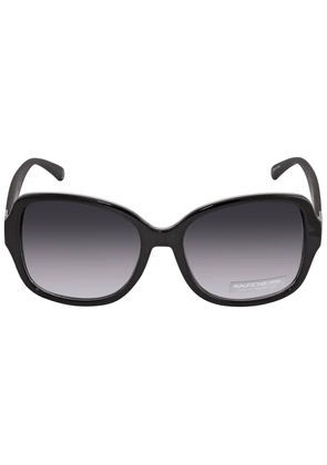 Skechers Smoke Gradient Square Ladies Sunglasses SE6047 01B 57