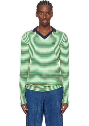 Wales Bonner Green & Off-White Sonic Polo