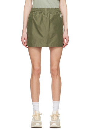 Moncler Green Flap Pocket Miniskirt