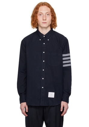 Thom Browne Navy 4-Bar Shirt
