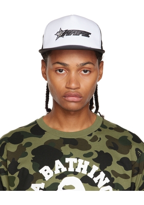 AAPE by A Bathing Ape Black Embroidered Cap