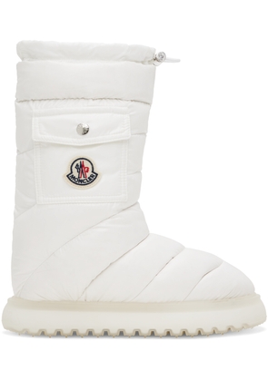 Moncler White Gaia Down Boots