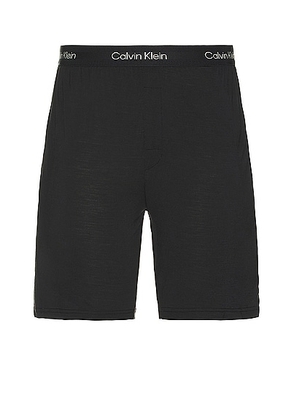 Calvin Klein Underwear Sleep Short in Black - Black. Size S (also in XL/1X).