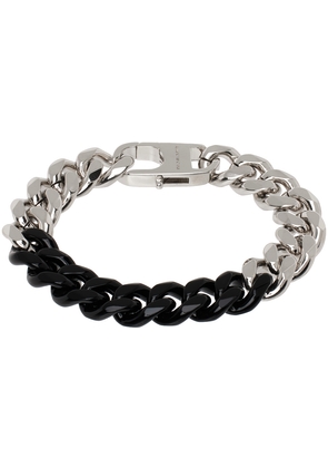 Isabel Marant Silver & Black Curb Chain Bracelet