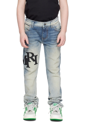 AMIRI Kids Blue Staggered Jeans