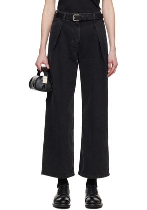 ADER error Black Significant Pleat Jeans