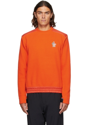Moncler Grenoble Orange Maglia Sweatshirt