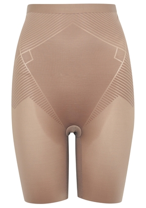Spanx Thinstincts 2.0 High-Waist Mid-Thigh Shorts - Brown - XL
