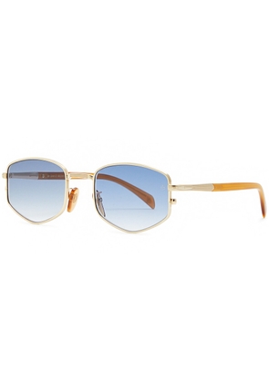 DB Eyewear BY David Beckham Rectangle-frame Sunglasses - Gold